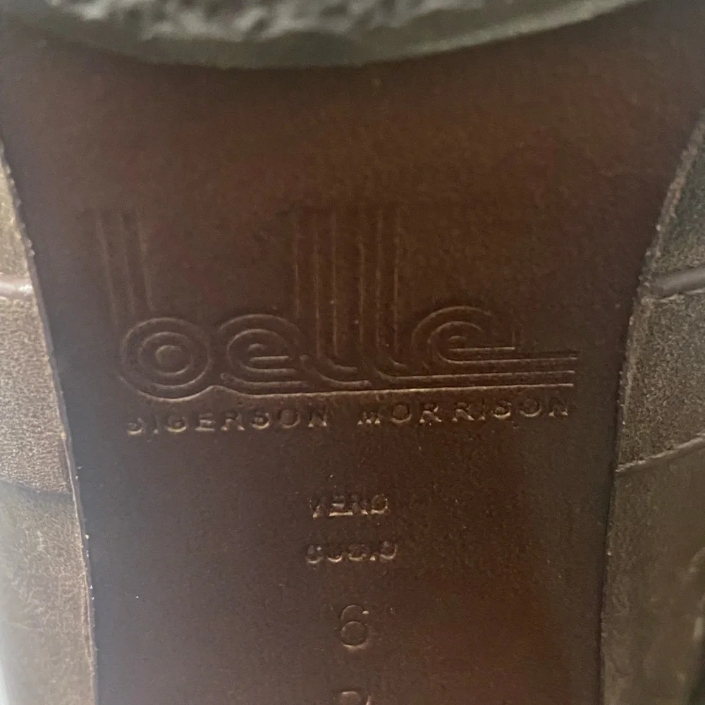 Sigerson Morrison Belle  Brown Suede Leather Block Heel Ankle Boots Womens 6 - Picture 11 of 11